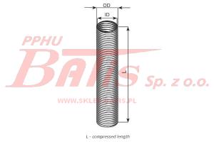 RURA dinex WYDECHOWA ELASTYCZNA (FI-128,00/L-300,00mm) VOLVO FH-12/16//FL-12//B-12 dinex ocynk  / waga 1.39 kg /