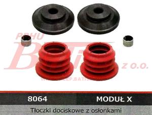 TŁOCZKI DOCISKOWE Z OSŁONAMI HALDEX MODUŁ X elerte