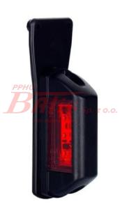 LAMPA horpol / prawa OBRYSOWA BIAŁO-CZERWONA HOR63 Z UCHWYTEM