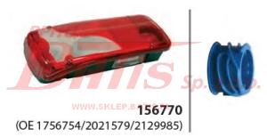 LAMPA vignal / lewa TYLNA / SCANIA P,G,R,T 01.07-; MERCEDES SPRINTER / wtyczka AMP / z podświetleniem tablicy i odblaskiem / wyjście amp z boku / opakowanie 5szt. / druga strona: 0396251 /