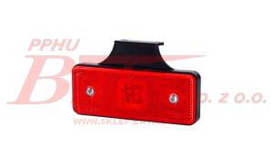 LAMPA horpol OBRYSOWA PROSTOKĄTNA Z ODBLASKIEM HOR42 DIODOWA 12/24V CZERWONA (z wieszakiem z mocowaniem za lampą)