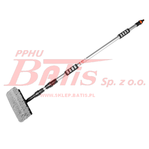 SZCZOTKA bds DO  MYCIA Z ZAWOREM TELESKOPOWA 10'/2pł . DŁUGOŚĆ 130-250 cm / szczotka   kij /