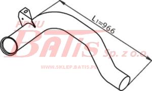 RURA dinex WYDECHOWA ŚRODKOWA DAF CF 85 Euro 3 01.2001-> 340-480 KM dinex