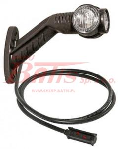 LAMPA aspock / prawa OBRYSOWA SUPERPOINT III LED BIAŁO-CZERWONO-POMARAŃCZOWY  / druga strona 089856 / przewód 1,25 m / zatrzask /