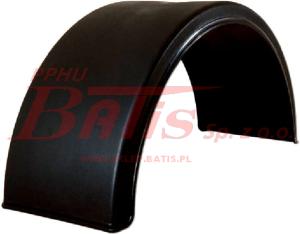 BŁOTNIK TYLNY PEŁNY NA POJEDYŃCZE KOŁA BEZ ODBLASKU B-500MM / L-1580MM / R-500MM / S-1000MM BEZ ODBLASKU