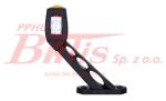 LAMPA horpol /lewa OBRYSOWA LED 12-24V / potrójna / wysięgnik: długi; ukośny / pozycja: przód, tył, bok /