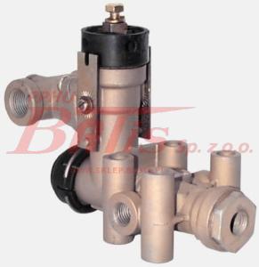 ZAWÓR POZIOMUJĄCY PODUSZKI M12*1,5 Z DŹWIGNIĄ BPW/DAF/SAF/SCHMITZ/IVECO  NA 5 OTWORÓW