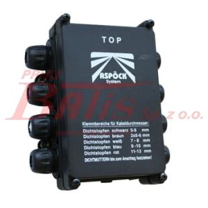 SKRZYNKA aspock POŁĄCZENIOWA 8-MIO PORTOWA aspock