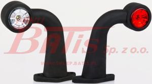 LAMPA fristom OBRYSOWA LED / na gumowym wysięgniku długim 'L' / strona: L/P / przewód: 2x0,75mm2 /