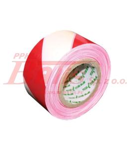 TAŚMA kraj /biało-czerwona OSTRZEGAWCZA FOLIOWA / odcinek 100 metrów /