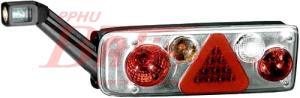 LAMPA tangde TYLNA LEWA GNIAZDO 7PIN/ STYKI PŁASKIE/ 130*370/ GŁADKIE SZKŁO/ SREBRNY ŚRODEK   prawa w zamienniku