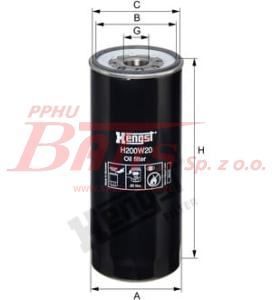 WKŁAD hengst FILTRA OLEJU SCANIA/P/R/T/4