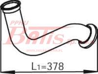 RURA WYDECHOWA PRZEDNIA Z ELEMENTEM ELASTYCZNYM DAF 85 CF dinex