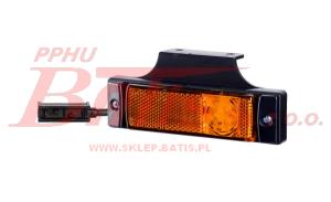 LAMPA horpol / żółta OBRYSOWA LED 12-24V / odblaskowa / LED z boku / przewód 1,5m   zacisk / z wieszakiem /