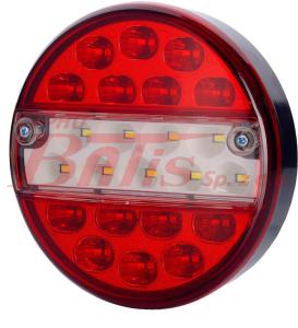 LAMPA sertplast TYLNA 3-SEGMENTOWA LEWA / PRAWA OKRĄGŁA DIODOWA