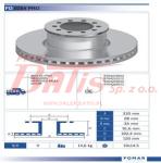 TARCZA fomar  HAMULCA 335*34*92*102*120 MERCEDES ATEGO PRZEDNIA