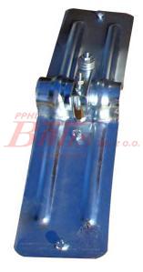 UCHWYT zkp BŁOTNIKA SZEROKI STAŁY FI-42mm OCYNKOWANY, UNIWERSALNY