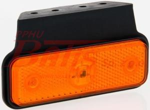 LAMPA fristom / żółta OBRYSOWA Z ODBLASKIEM LED / uchwyt kątowy, przewód 2×0,75mm^2 / FT-004 Z K LED