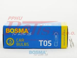 ŻARÓWKA bosma BEZOPRAWKOWA 12V/1,2W T05 W1,W2