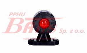 LAMPA horpol OBRYSOWA DIODOWA  NA WYSIĘGNIKU UKOŚNYM BIAŁA  CZERWONA lewa/PRAWA