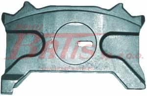 PŁYTA DOCISKOWA  KLOCKÓW  LEWA  WABCO 19' unibrek