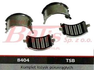 KPL. ŁOŻYSK PÓŁOKRĄGŁYCH BPW TSB3709 / BPW TSB4309  /ZESTAW ZAWIERA 1 KPL ŁOŻYSK/  elerte