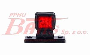 LAMPA horpol /prawa OBRYSOWA 12-24V / wysięgnik prosty; krótki / biało-czerwona /