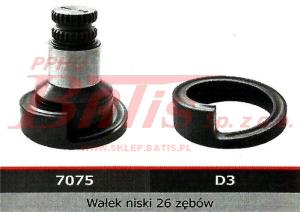 WAŁEK NISKI 26 ŻEBÓW DO ZACISKU MERITOR D3