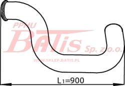 RURA dinex WYDECHOWA KOŃCOWA VOLVO FH12  / waga 7.00 kg /