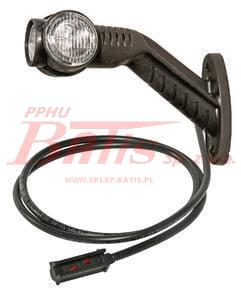 LAMPA OBRYSOWA NA WYSIĘGNIKU LEWA BIAŁO-POMARAŃCZOWO-CZARNE aspock