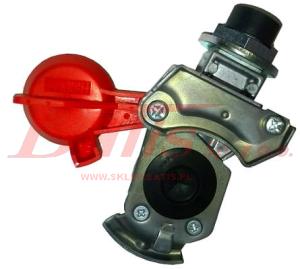 ZŁĄCZE haldex TWARDE EURO CZERWONE M-16*1,5 Z FILTREM BEZ ZŁACZA KONTROLNEGO / automatycznie zamykana /