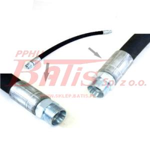 PRZEWÓD SPRĘŻARKI M22*1,5 ZEW/ M22*1,5 ZEW. DŁUGOŚĆ 550MM