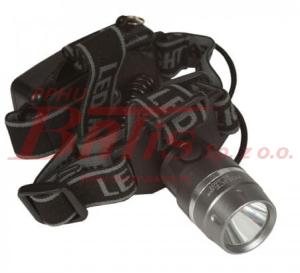 LATARKA/OSWIETLACZ CZOŁOWY APOLO LED ZASILANIE 3X AAA ALUMINIOWY KORPUS lena lighting