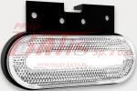 LAMPA fristom / biała OBRYSOWA DIODOWA / 12-36V / Z ODBLASKIEM /  uchwyt kątowy i wiązka elektryczna / FT-070 B K LED