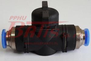 ZAWÓR RĘCZNY KULOWY NA SZYBKOZŁĄCZA 8/8MM PLASTIKOWE