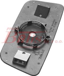 WKŁAD rwl LUSTERKA GŁÓWNEGO PODGRZEWANY 24V / wymiar: 432x200mm / SCANIA 124/144 /