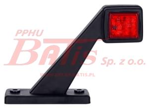 LAMPA horpol /lewa OBRYSOWA LED 12-24V / biało-czerwona / na wysięgniku krótkim ukośnym /