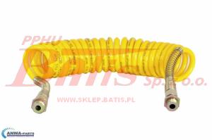 PRZEWÓD żółty / m22 SPIRALNY PNEUMATYCZNY SILIKONOWY ŻÓŁTY M22
