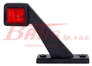 LAMPA horpol /prawa OBRYSOWA LED 12-24V / biało-czerwona / na wysięgniku krótkim ukośnym /