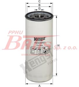 WKŁAD hengst FILTRA OLEJU RVI/KERAX/DXI/ VOLVO