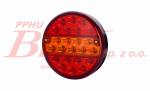 LAMPA horpol TYLNA ZESPOLONA DIODOWA HOT70 OKRĄGŁA DIODOWA (światło hamowania, pozycyjne i kierunkowskaz) 12/24V horpol / klosz index 1017130 /