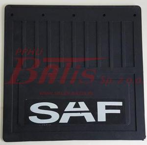 OSŁONA PRZECIWBŁOTNA NACZEPY NA POJEDYŃCZE KOŁA Z NAPISEM SAF wym.L-400 MM/ H-400 MM   CHLAPACZ