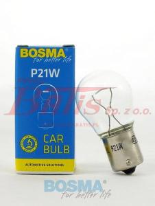 ŻARÓWKA bosma12V/21W BA15S P21W (JEDNOWŁÓKNOWA) - 1 szt w opakowaniu