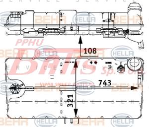 ZBIORNIK behr WYRÓWNAWCZY CIECZY CHŁODZĄCEJ MAN F 2000 orginal/behr