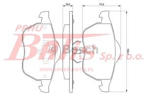 KPL. KLOCKOW HAMULCOWYCH AUDI, VW bosch