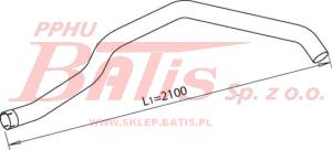 RURA dinex WYDECHOWA PRZEDNIA MAN F 2000 dinex