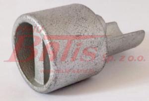 KOŃCÓWKA DOLNA PROFILU DACHU 'SESAM' i 'EDSCHA'/ FI-27MM / na okrągło z wycięciem  / naciąg lewy 1013285 / naciąg prawy 1013423 /