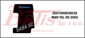 DYWANIK Z MATERIAŁU, TUNEL, MAN TGL od 2005r