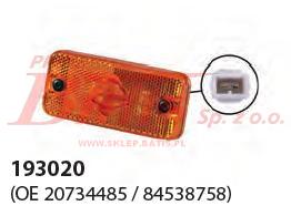 LAMPA vignal OBRYSOWA POMARAŃCZOWA DAF CF/65/75/85 IVECO, RENAULT / opakowanie 35 szt. /