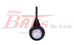 LAMPA horpol / prawa OBRYSOWA LED PODWIESZANA 12/24V / kolor: biało-czerwona / przewód 0,25 m  / lewa strona: 101259 /